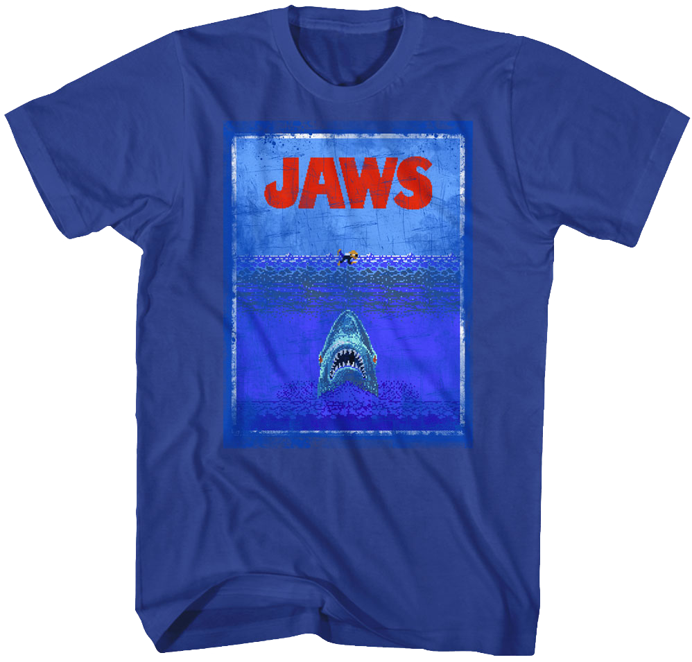 8 Bit Jaws T-Shirts, Hoodie, Sweatshirt
