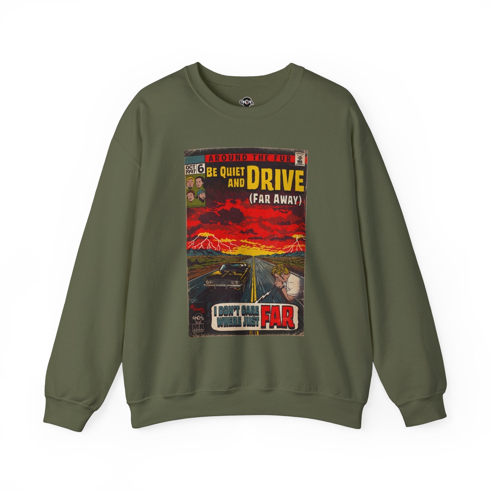 Be Quiet and Drive - Unisex Heavy BlendÃ¢â€žÂ¢ Crewneck Sweatshirt T-Shirts, Hoodie | CiraTrend.com (Image 1)