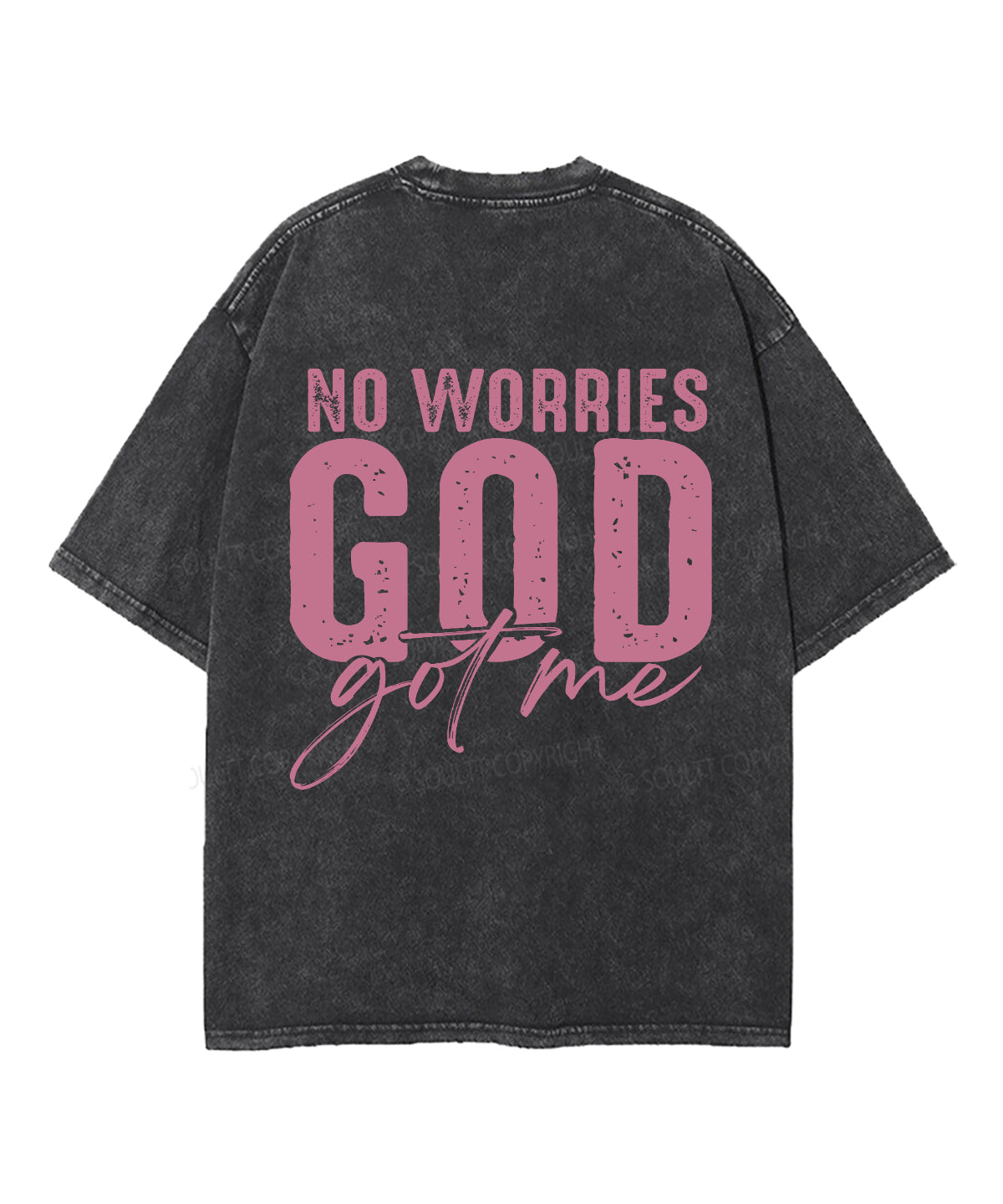 No Worries Unisex Washed Christian T-shirt Hoodie, Sweatshirt | CiraTrend.com (Image 3)