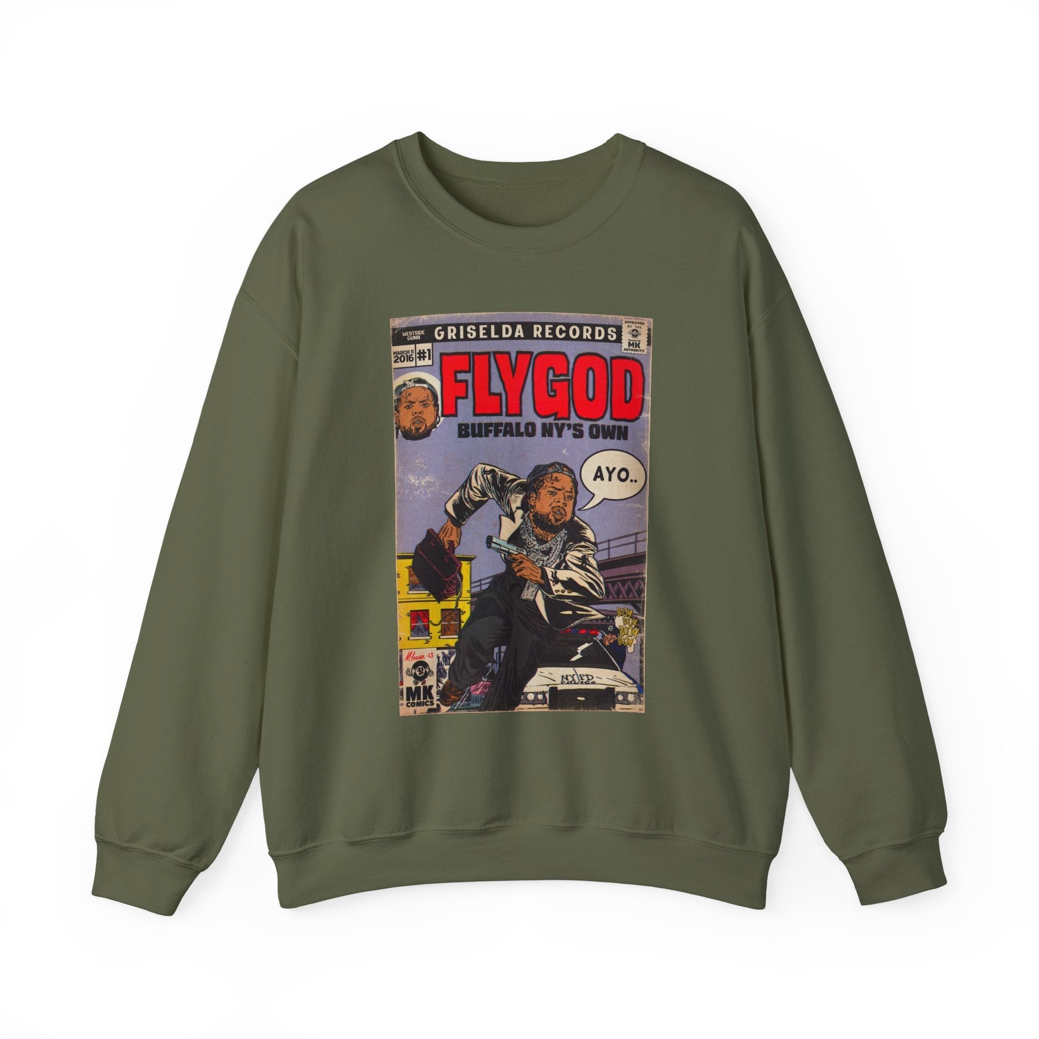 Flygod - Unisex Heavy BlendÃ¢â€žÂ¢ Crewneck Sweatshirt T-Shirts, Hoodie | CiraTrend.com (Image 2)