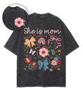 She Is Mom Double Sided Unisex Washed Christian T-shirt Style003 Hoodie, Sweatshirt | CiraTrend.com (Image 1)