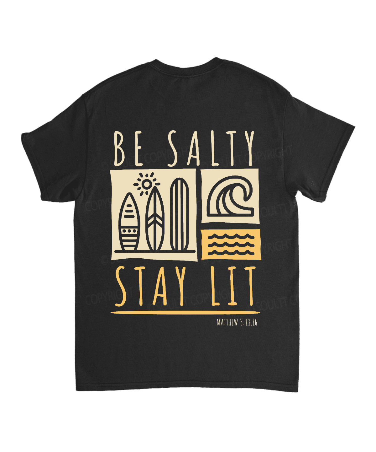 Be Salty Stay Lit Double Sided Unisex Cotton Christian T-Shirt Hoodie, Sweatshirt | CiraTrend.com (Image 5)