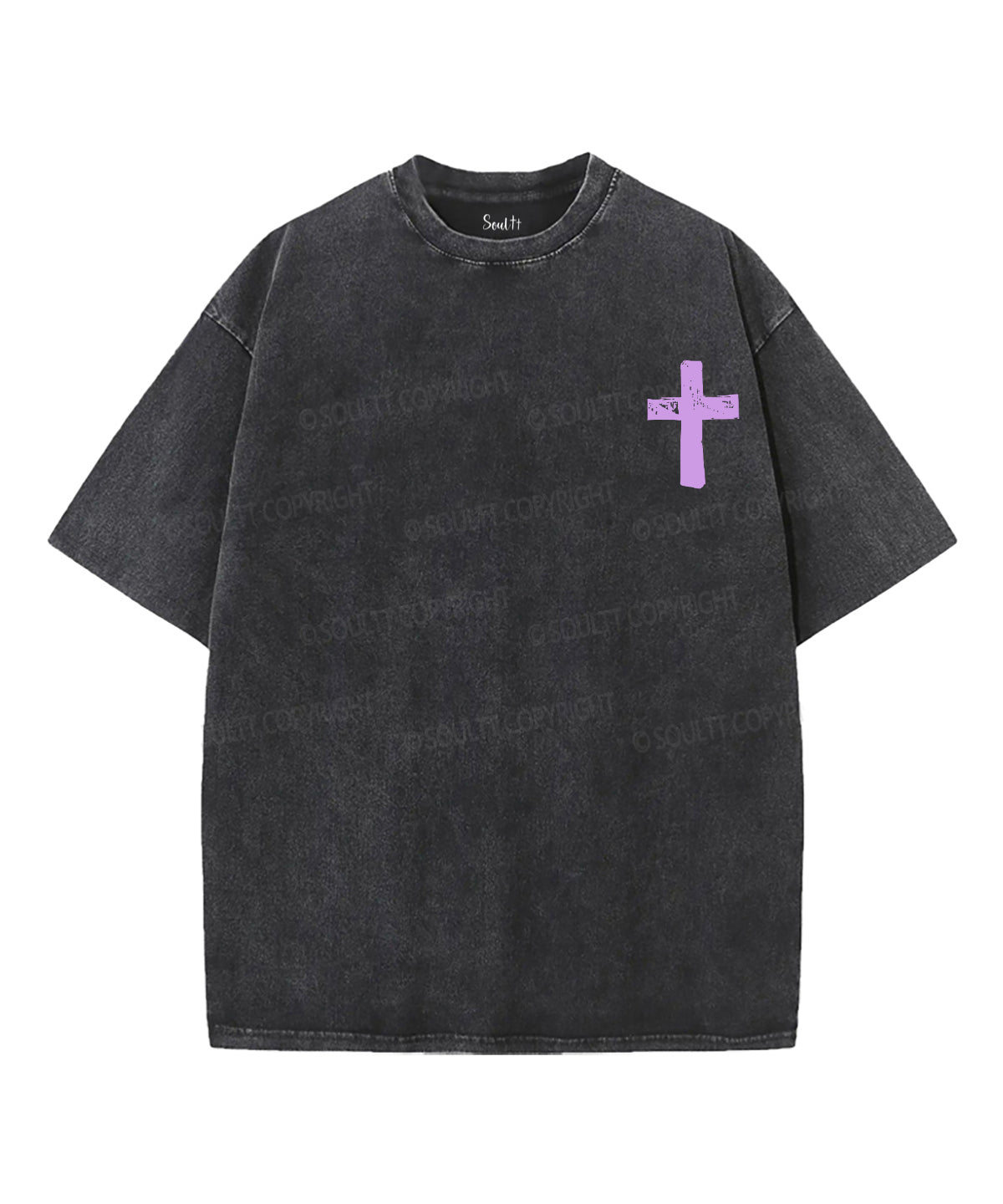 Created With A Purpose Double Sided Unisex Washed Christian T-shirt Hoodie, Sweatshirt | CiraTrend.com (Image 3)