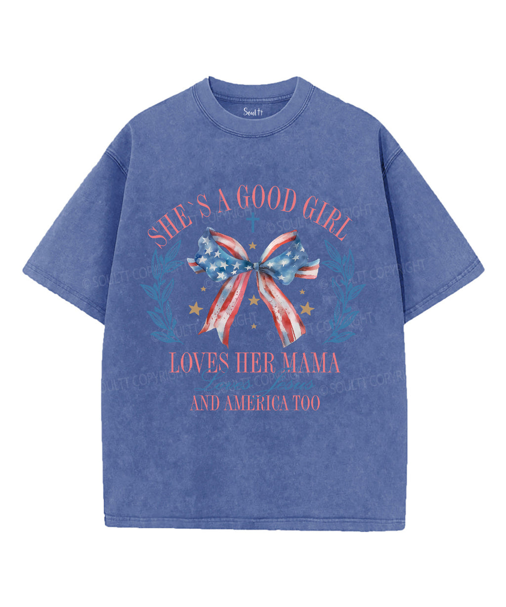 She's a Good Girl Unisex Washed Christian T-shirt Hoodie, Sweatshirt | CiraTrend.com (Image 4)