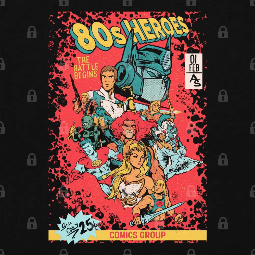 80s Heroes T-Shirt Hoodie, Sweatshirt | CiraTrend.com (Image 1)