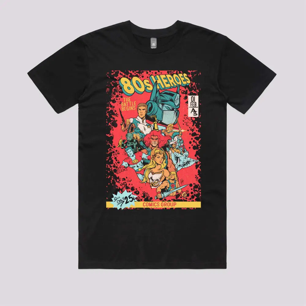 80s Heroes T-Shirt Hoodie, Sweatshirt | CiraTrend.com (Image 2)