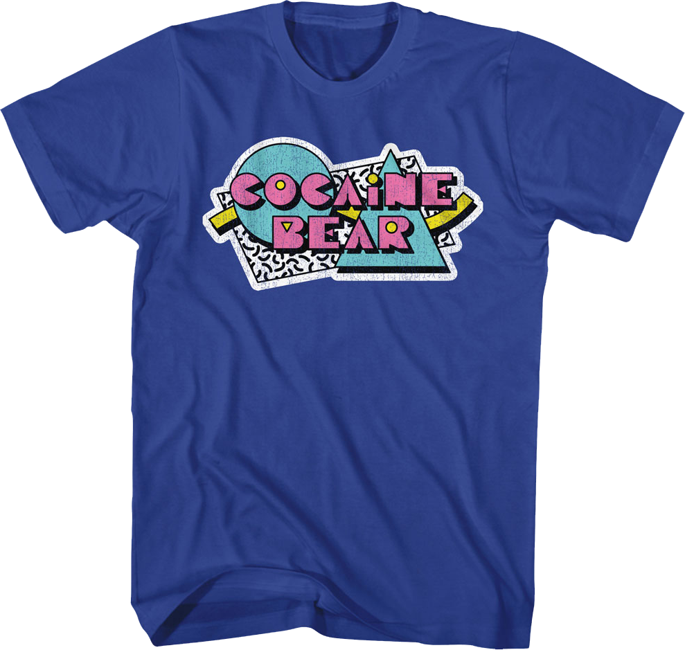 80s Shapes Cocaine Bear T-Shirt Hoodie, Sweatshirt | CiraTrend.com (Image 1)
