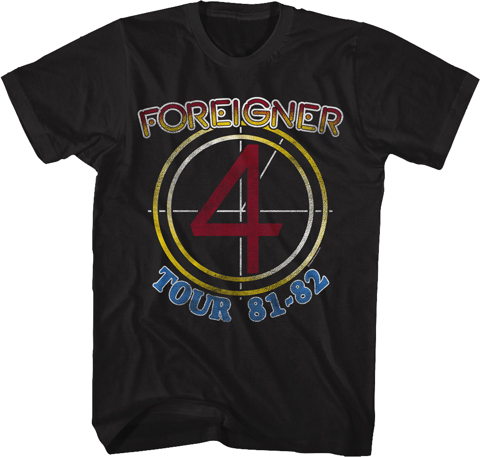 81-82 Tour Foreigner T-Shirt Hoodie, Sweatshirt | CiraTrend.com (Image 1)