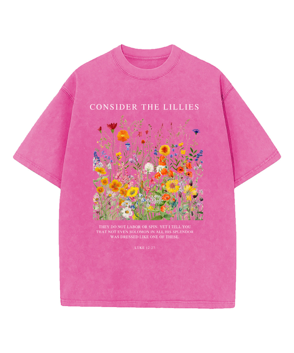 Consider The Lilies Washed Christian T-shirt Hoodie, Sweatshirt | CiraTrend.com (Image 2)