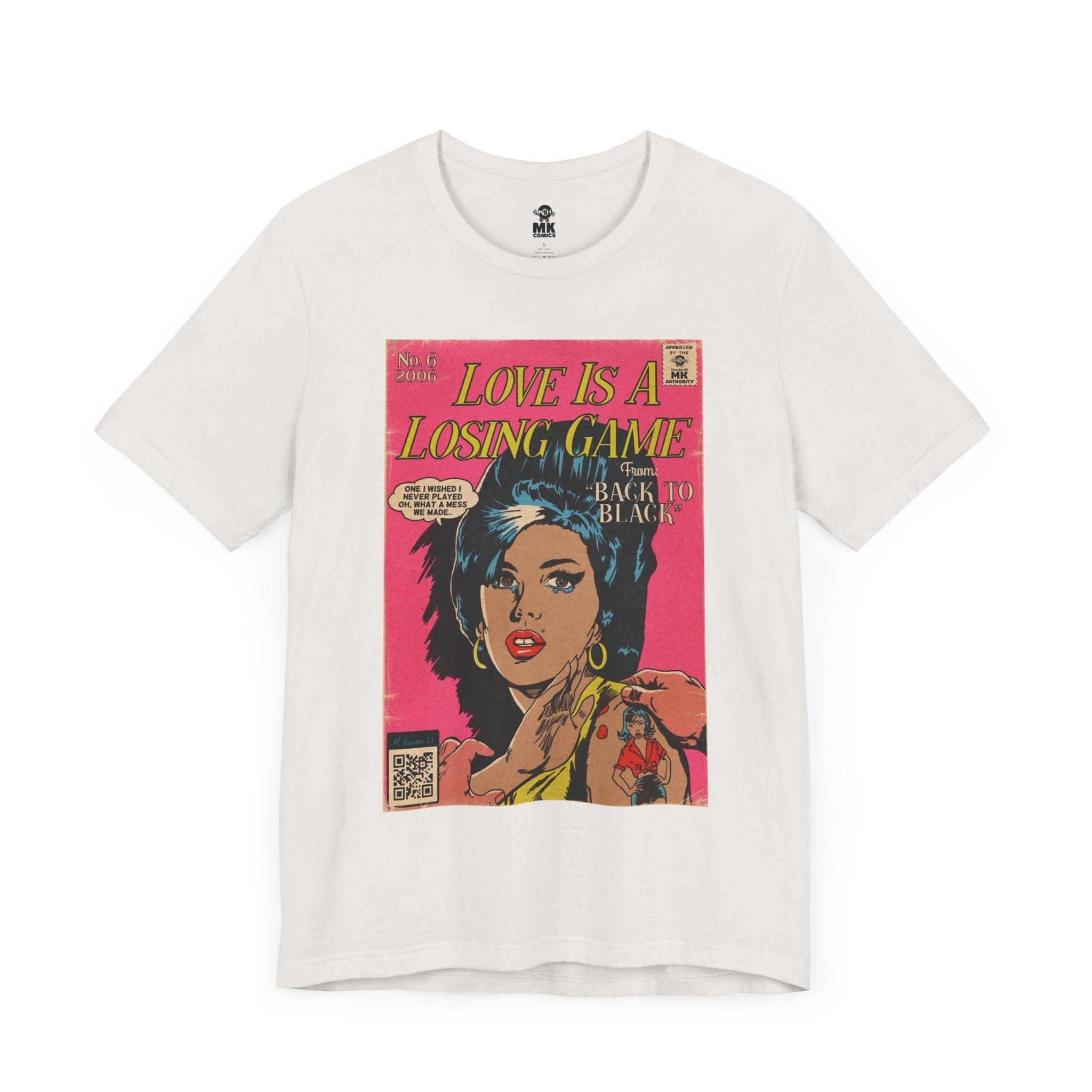Amy Winehouse Love Is A Losing Game Mens T Shirt Hoodie, Sweatshirt | CiraTrend.com (Image 2)