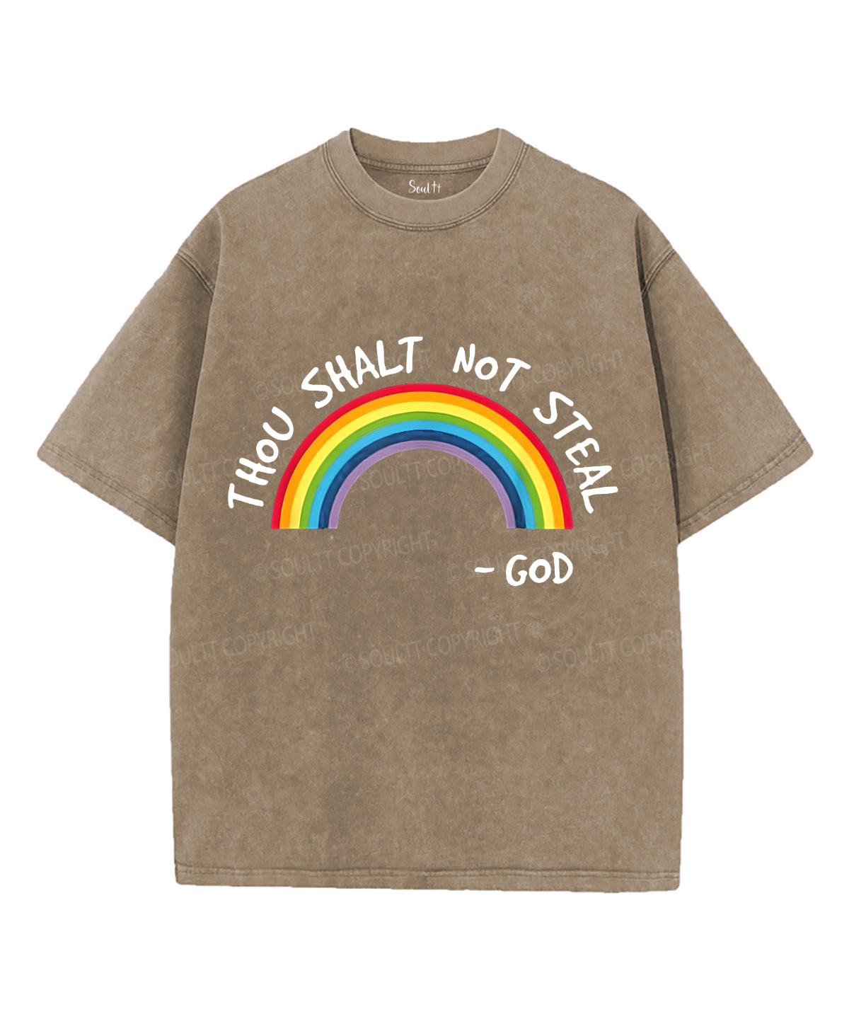 Thou Shalt Not Steal Unisex Washed Christian T-shirt Hoodie, Sweatshirt | CiraTrend.com (Image 5)
