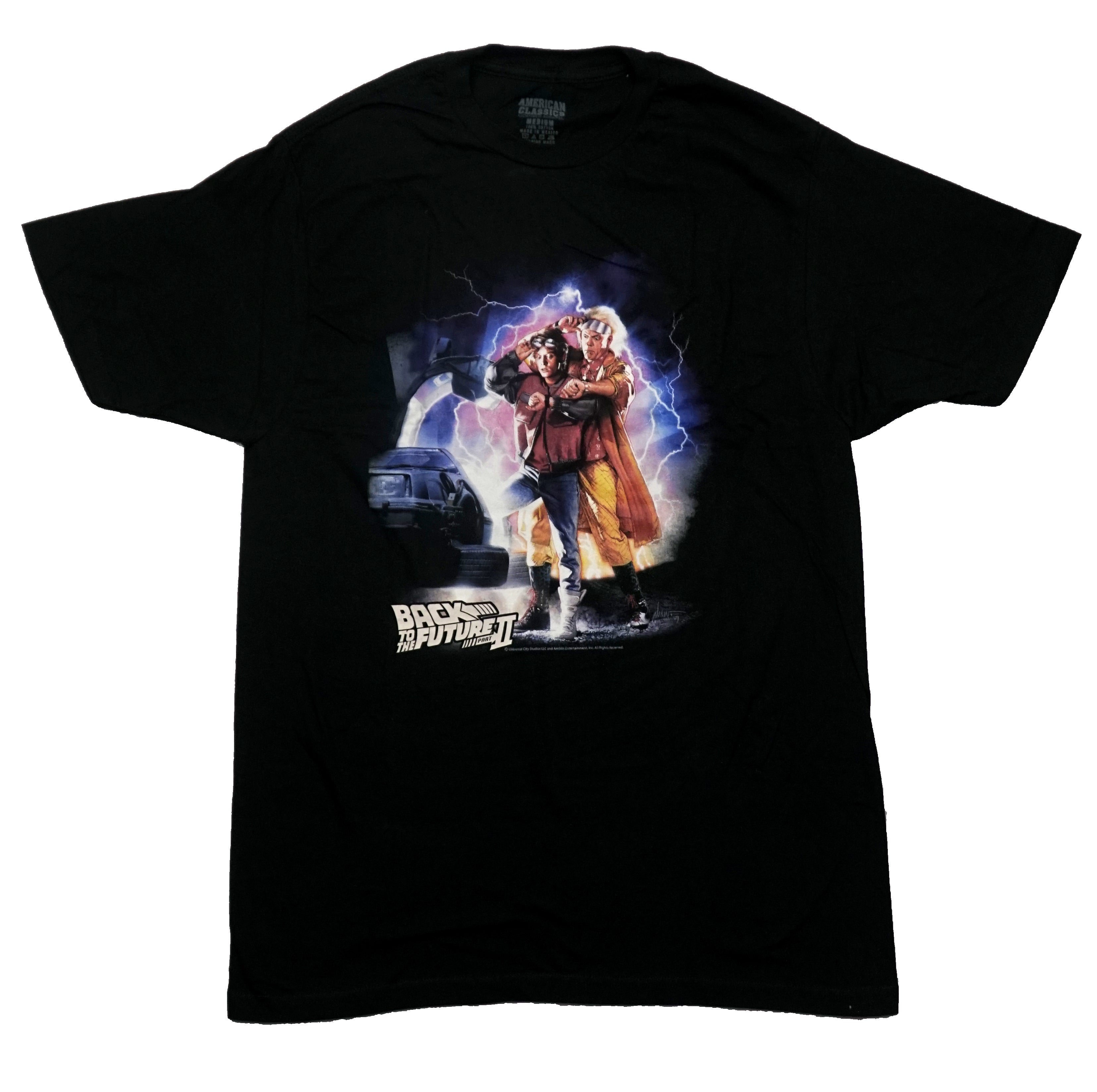 Back to the Future Mens T-Shirt - Part II McFly & Doc Brown Poster Image Hoodie, Sweatshirt | CiraTrend.com