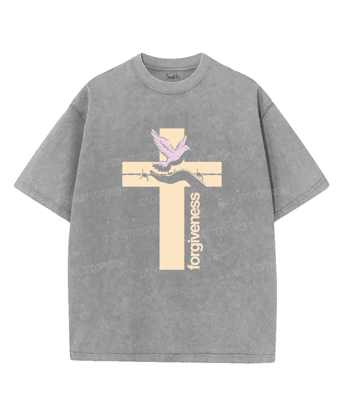 Forgiveness Washed Christian T-shirt Hoodie, Sweatshirt | CiraTrend.com (Image 4)