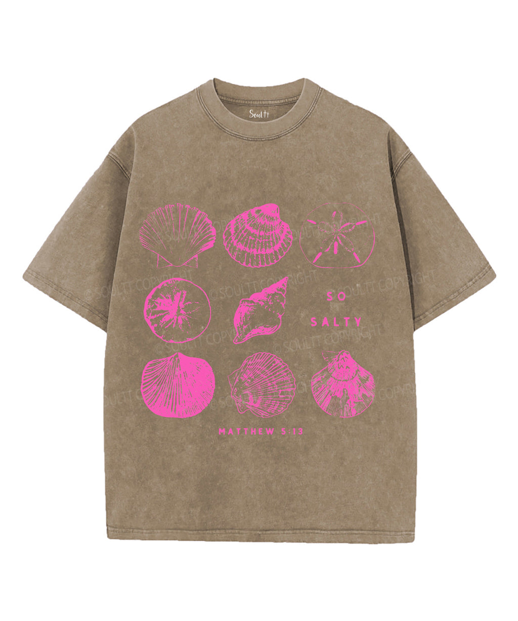 So Salty Unisex Washed Christian T-shirt Hoodie, Sweatshirt | CiraTrend.com (Image 5)