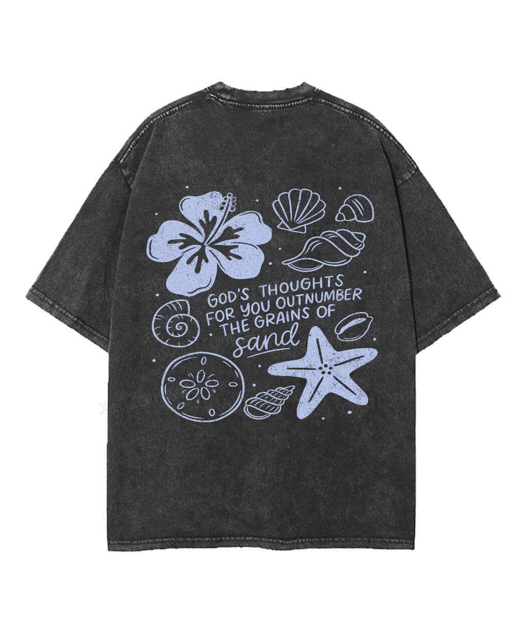 God'S Thoughts Double Sided Washed Christian T-Shirts, Hoodie, Sweatshirt