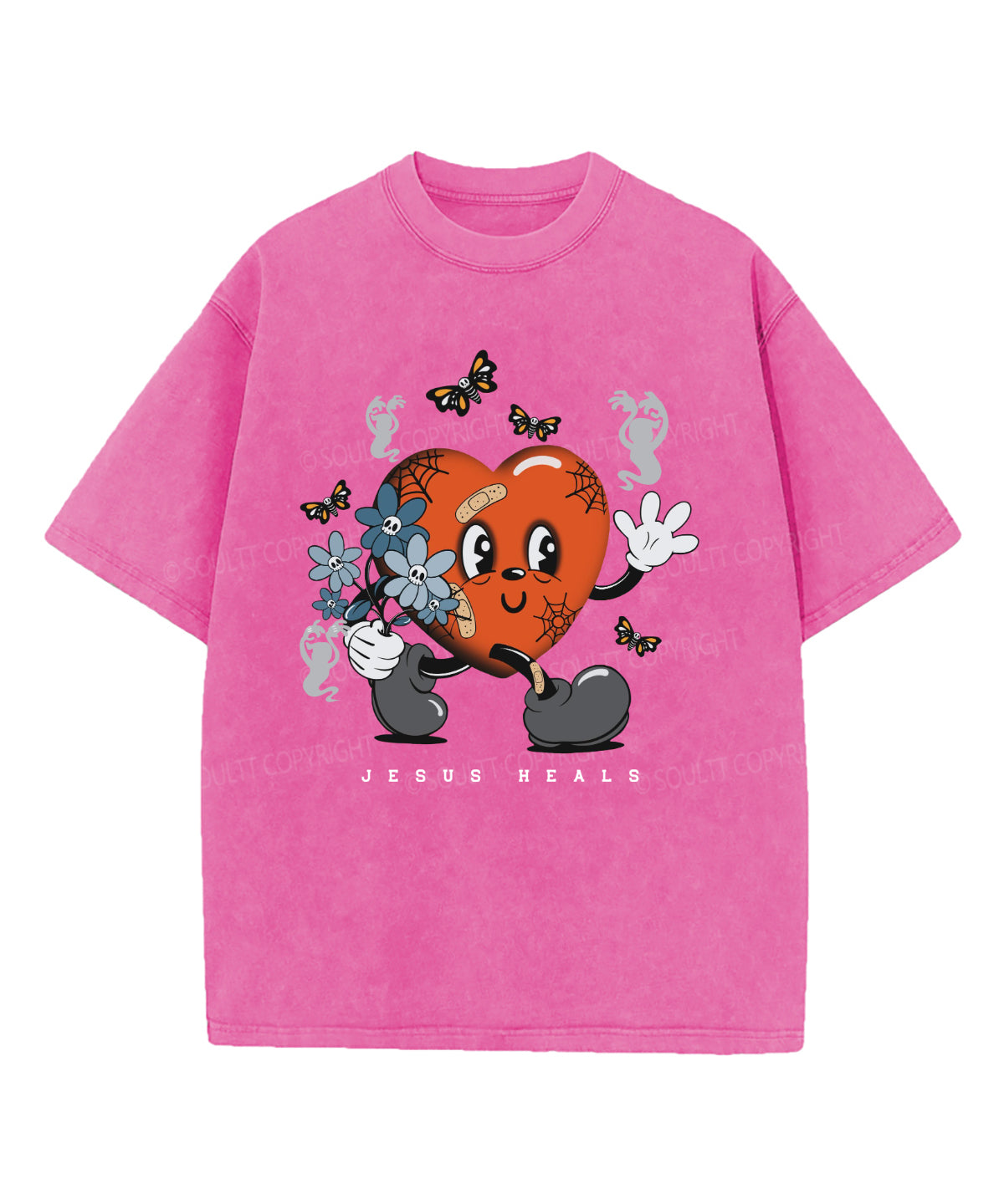 Jesus Heals Washed Christian T-shirt Style005 Hoodie, Sweatshirt | CiraTrend.com (Image 4)