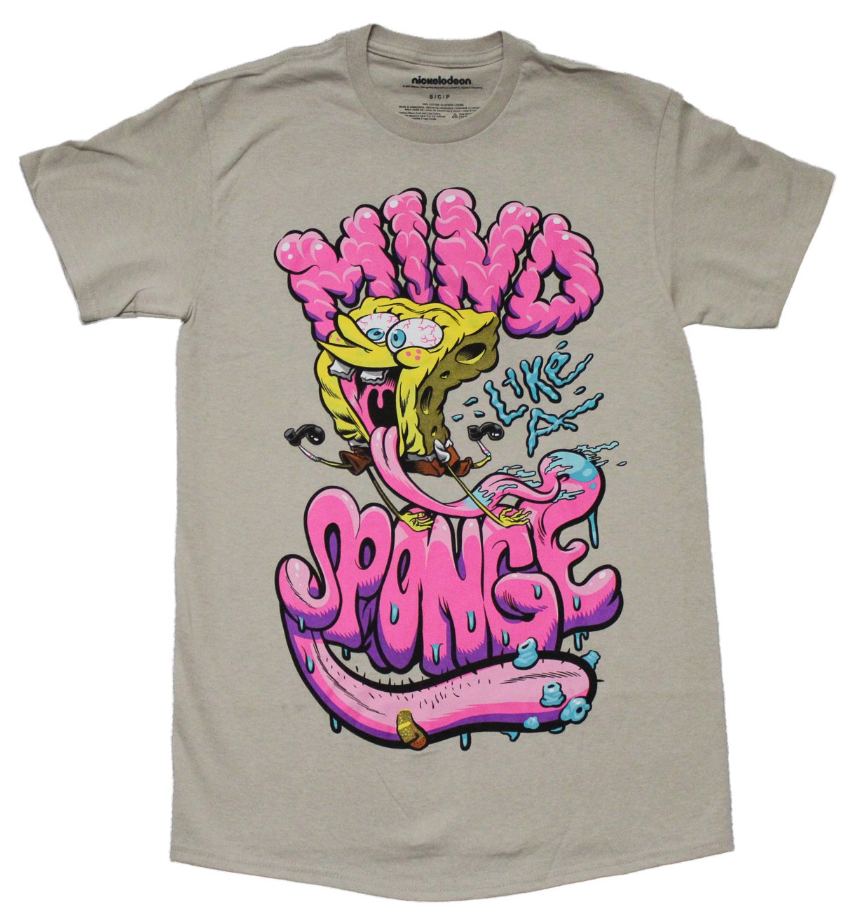 Spongebob Sqaurepants Mens T-Shirt - Like A Mind Sponge Hoodie, Sweatshirt | CiraTrend.com