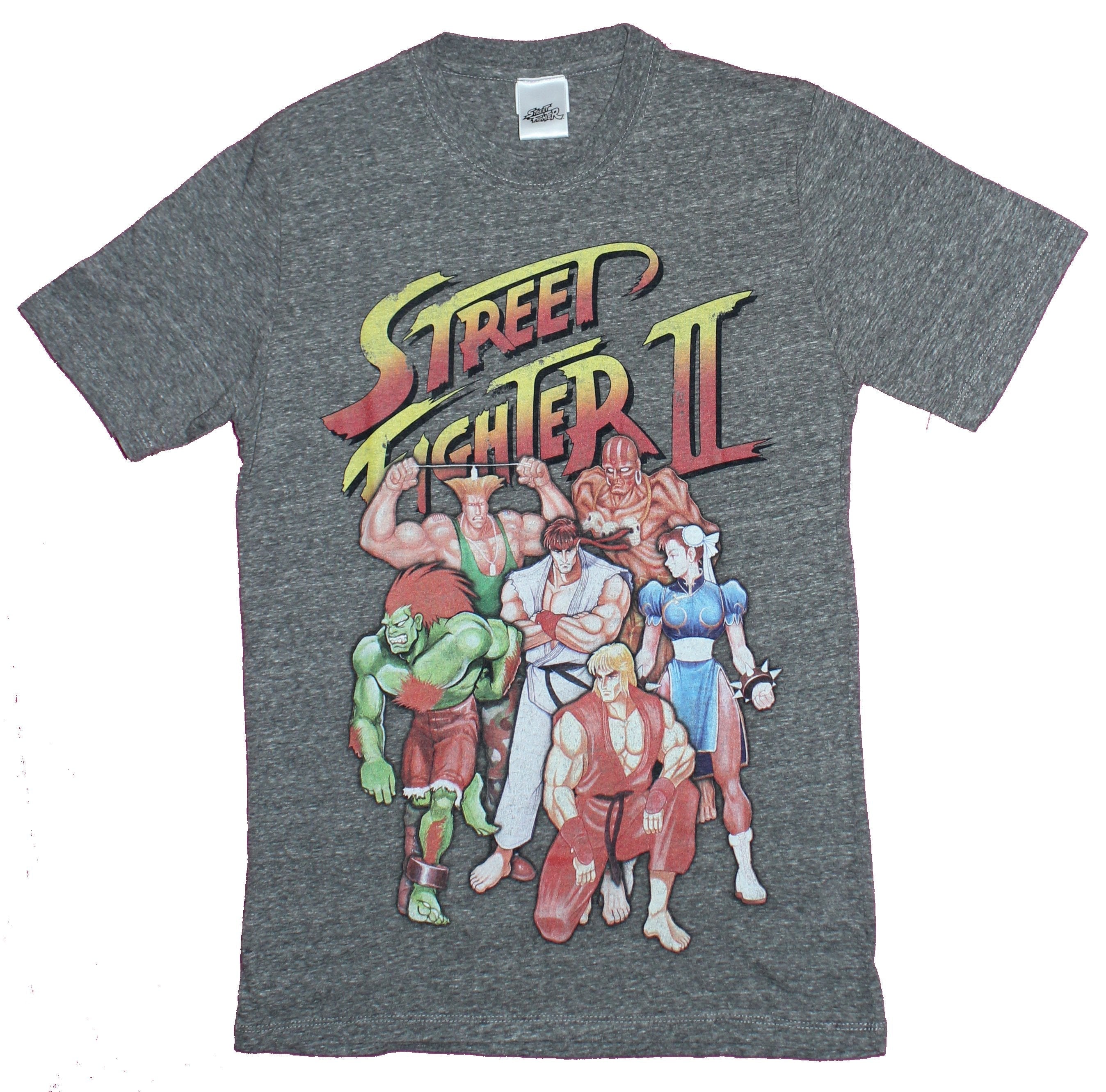 Street Fighter II Mens T-Shirt - Classic 6 Character Cast Under Logo Hoodie, Sweatshirt | CiraTrend.com