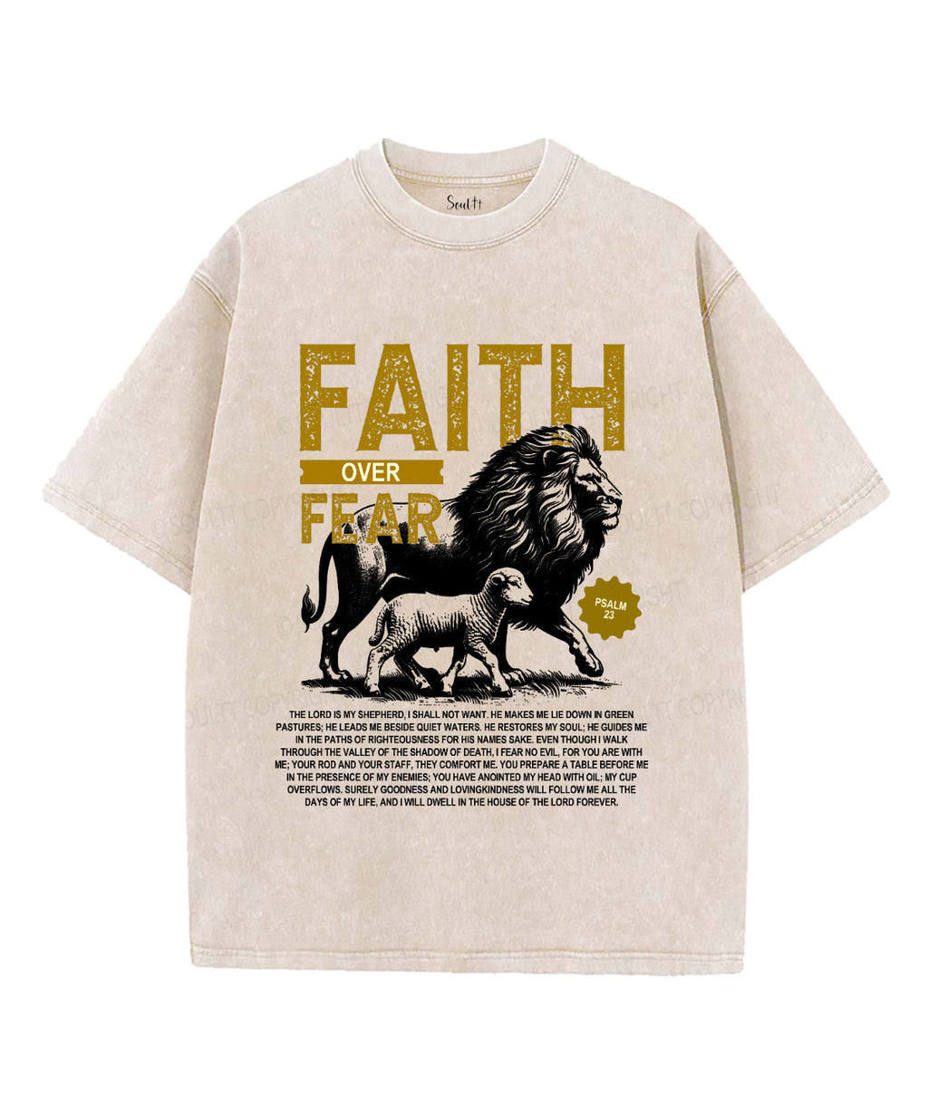 Faith Over Fear Washed Christian T-shirt Style004 Hoodie, Sweatshirt | CiraTrend.com (Image 2)