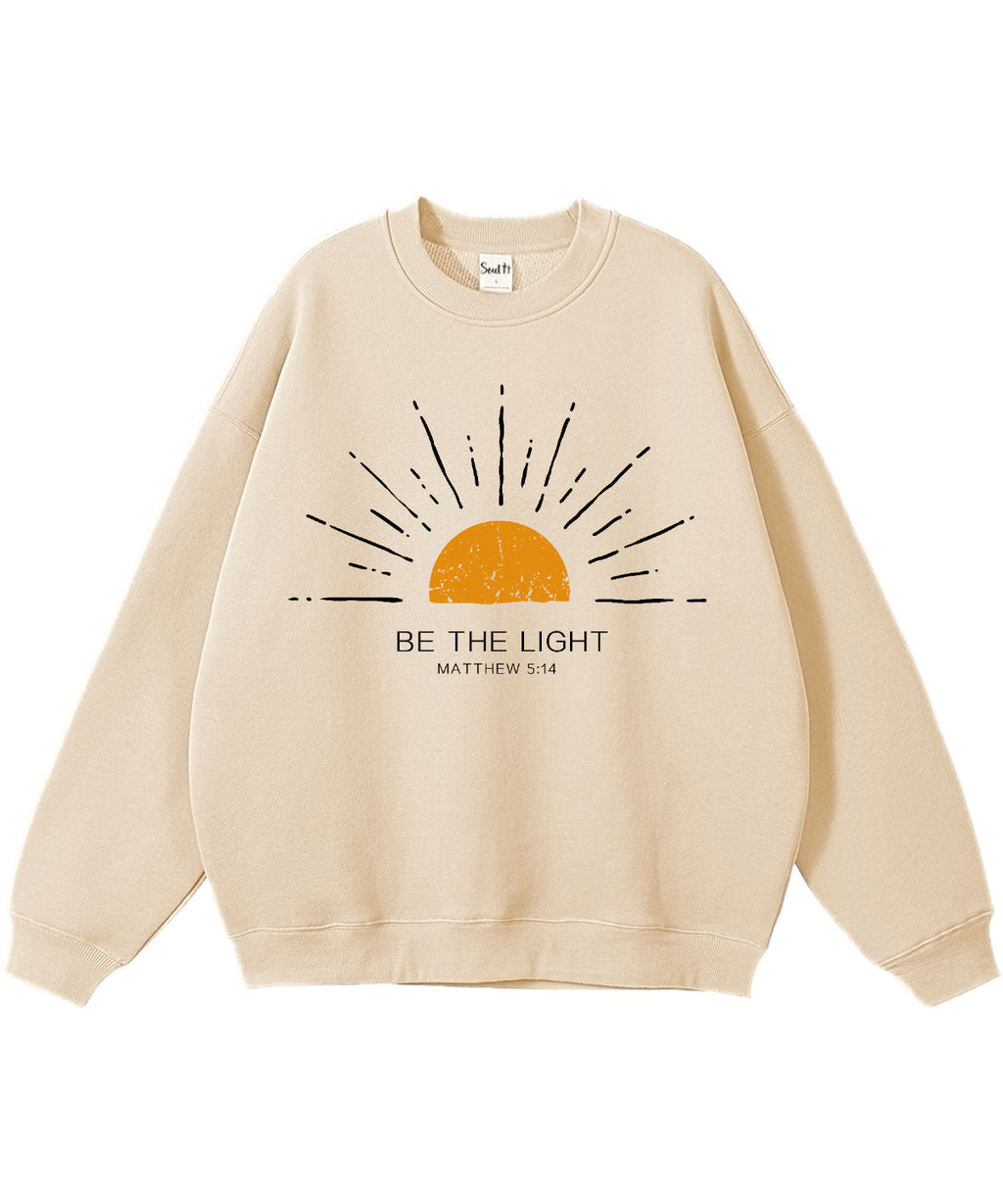 Be The Light Cotton Christian Sweatshirt T-Shirts, Hoodie | CiraTrend.com (Image 3)