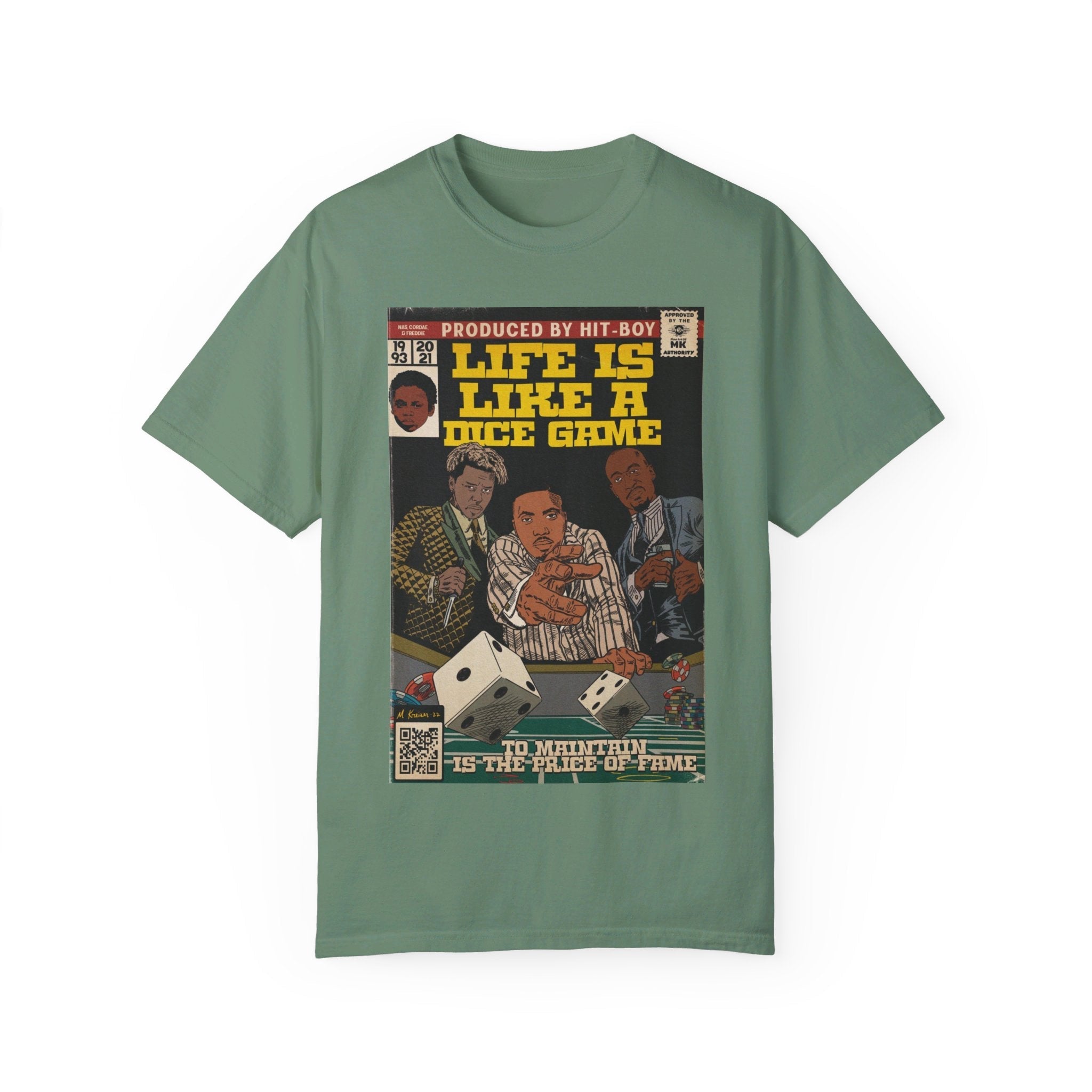 Life is Like a Dice Game - Unisex Comfort Colors T-shirt Hoodie, Sweatshirt | CiraTrend.com (Image 3)