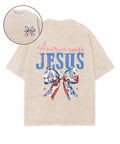 America Needs Jesus Double Sided Unisex Washed Christian T-shirt Style001 Hoodie, Sweatshirt | CiraTrend.com (Image 1)