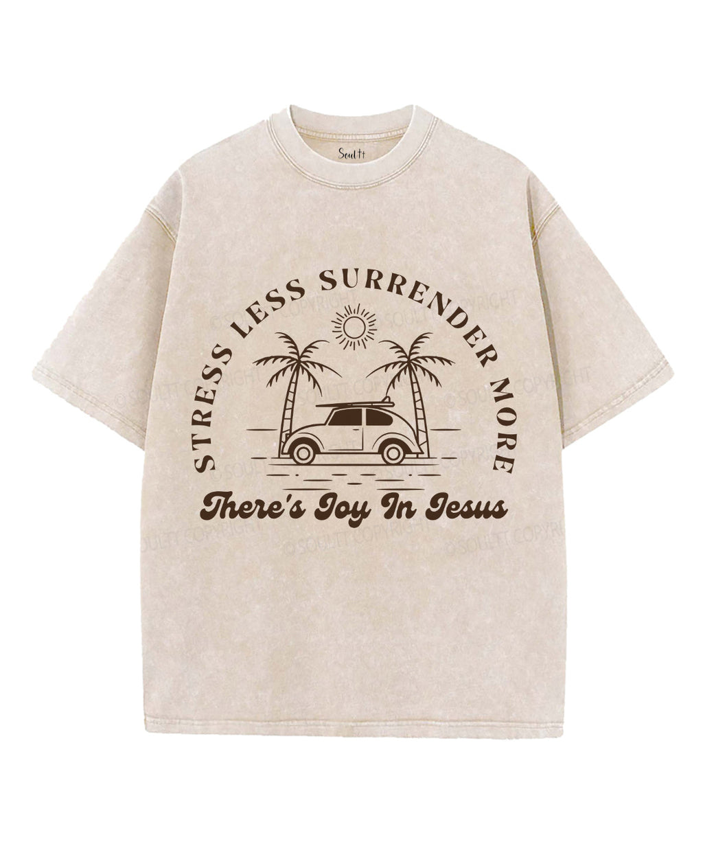 There's Joy in Jesus Unisex Washed Christian T-shirt Hoodie, Sweatshirt | CiraTrend.com (Image 1)
