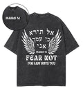 Fear Not Double Sided Unisex Washed Christian T-shirt Hoodie, Sweatshirt | CiraTrend.com (Image 1)