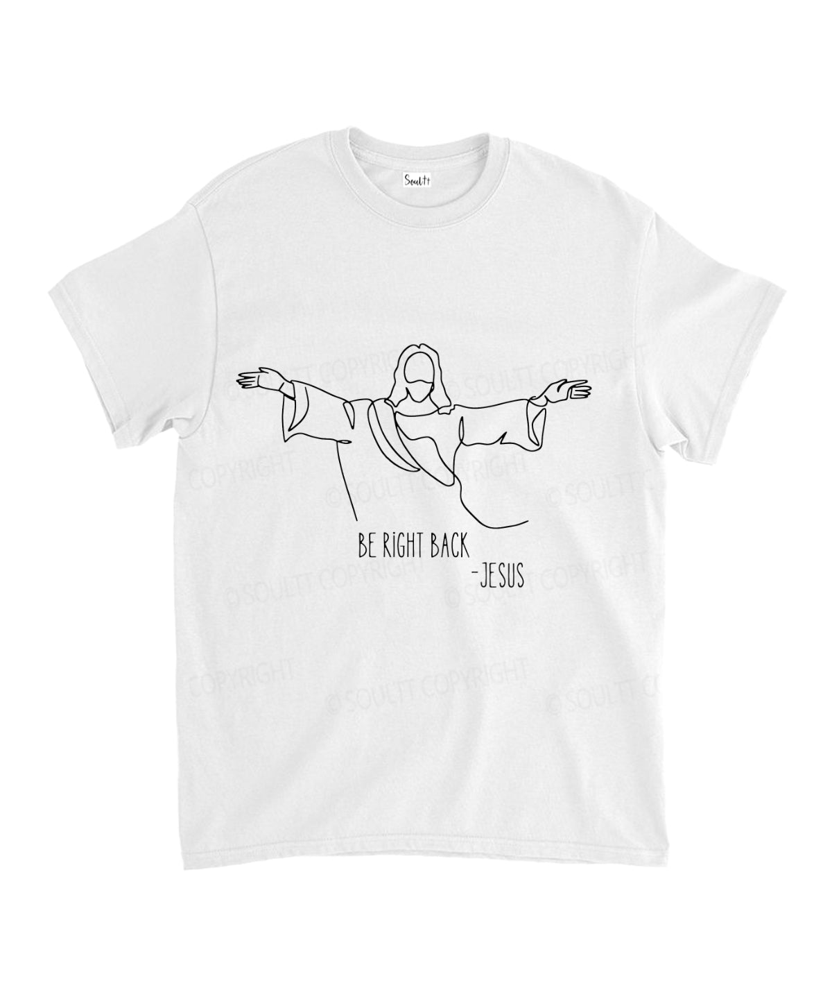 Be Right Back Unisex Cotton Christian T-Shirt Hoodie, Sweatshirt | CiraTrend.com (Image 2)
