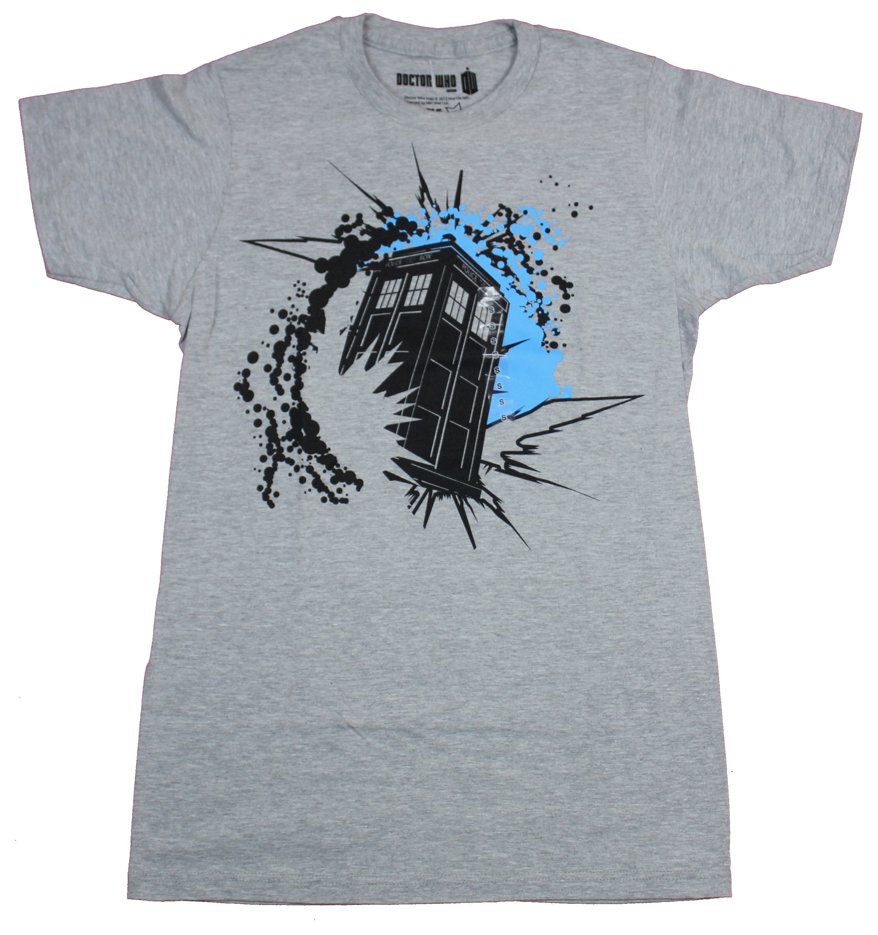 Doctor Who Mens T-Shirt  - Blue Splattered Monocolor Tard is Image Hoodie, Sweatshirt | CiraTrend.com