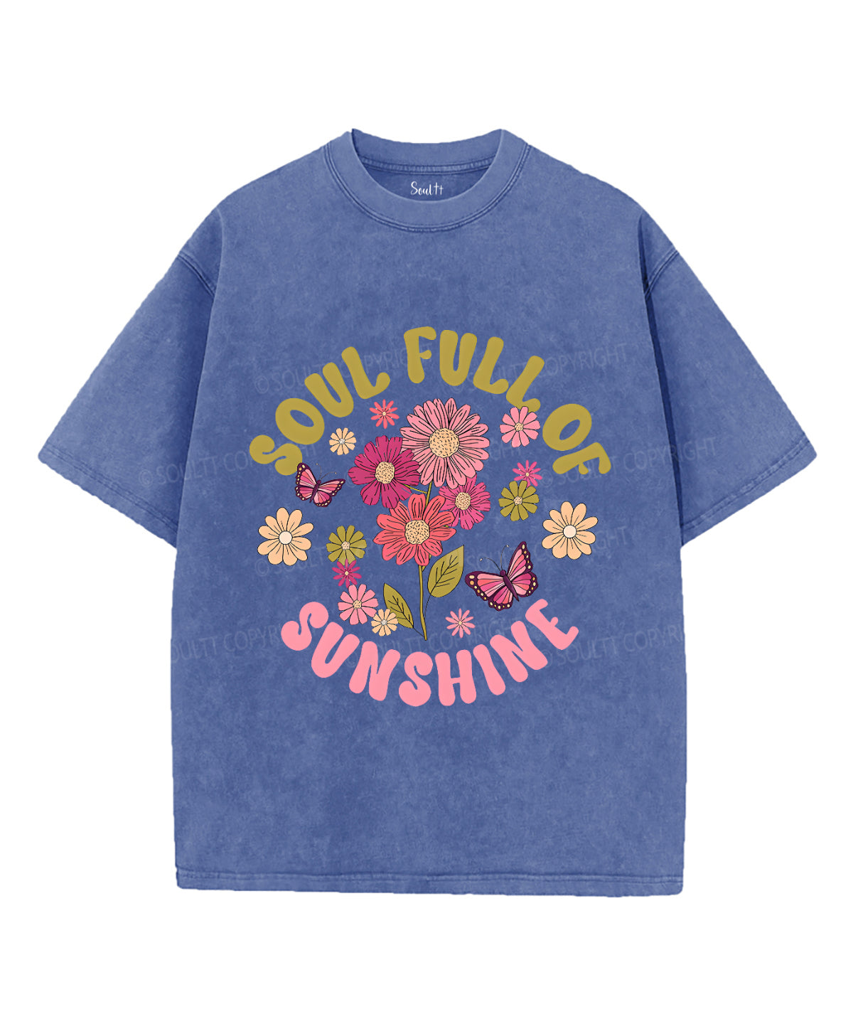 Soul Full of Sunshine Unisex Washed Christian T-shirt Hoodie, Sweatshirt | CiraTrend.com (Image 3)