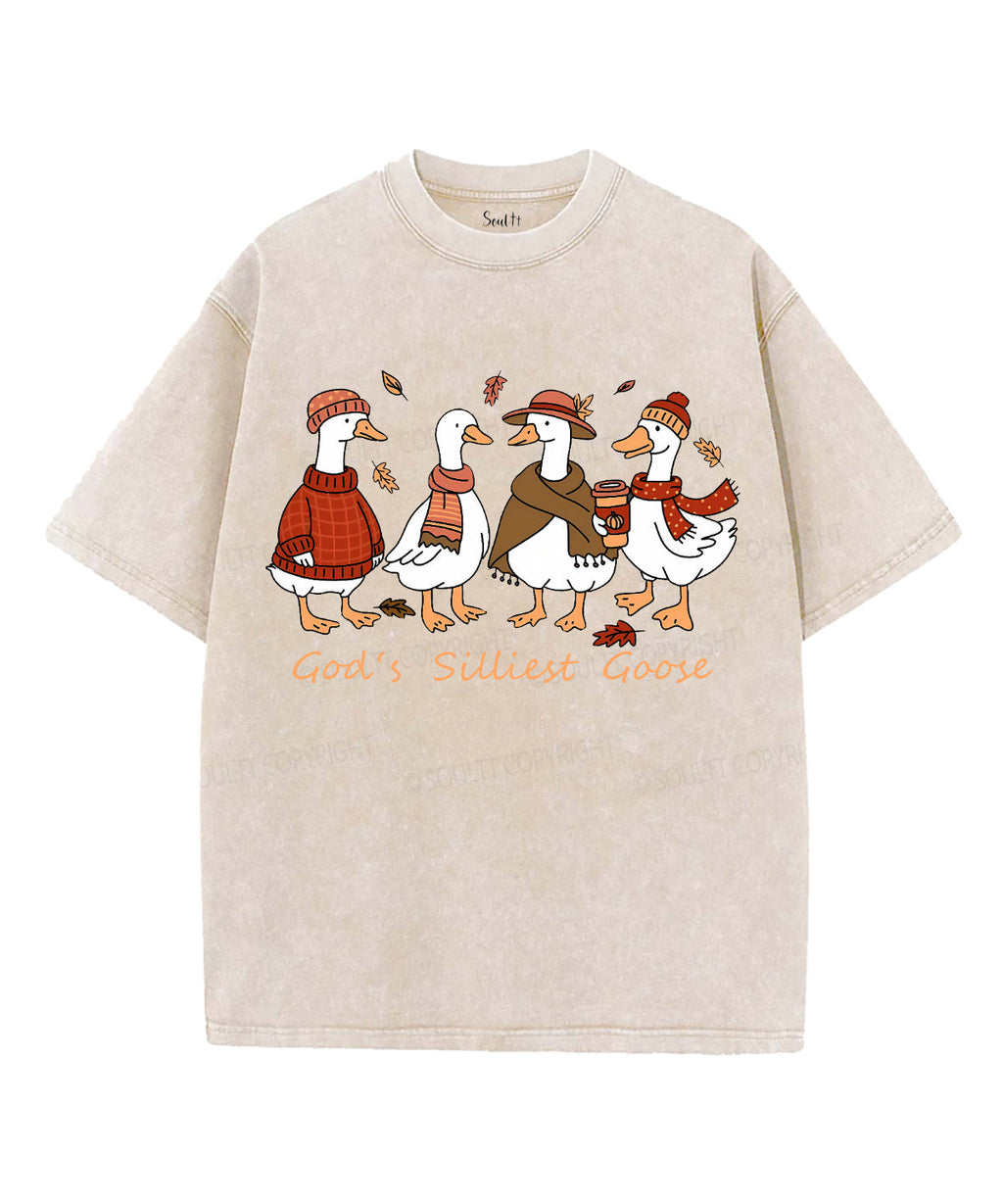 God'S Silliest Goose Washed Christian Style003 T-Shirts, Hoodie, Sweatshirt