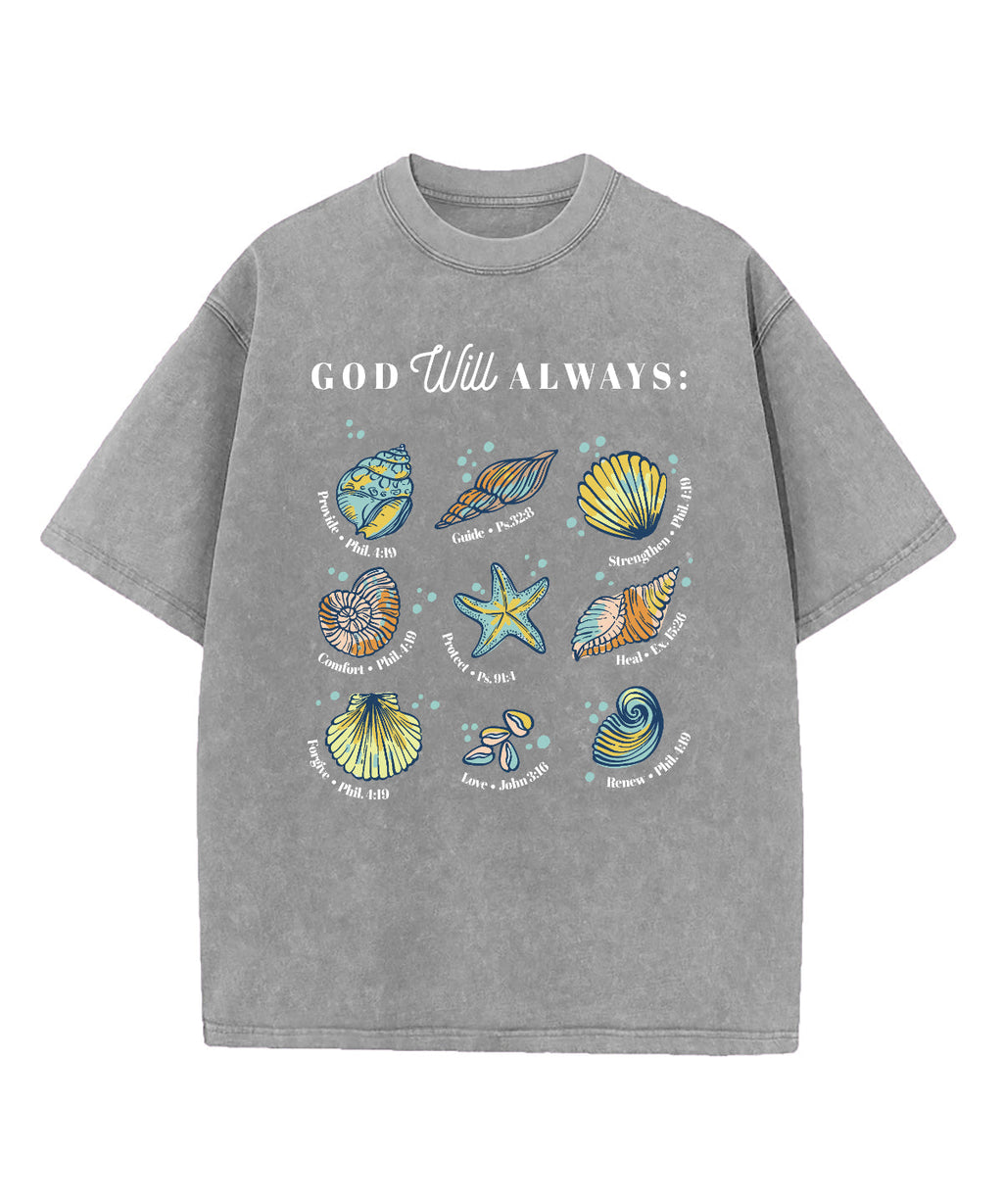 God Will Always Washed Christian T-shirt Hoodie, Sweatshirt | CiraTrend.com (Image 4)