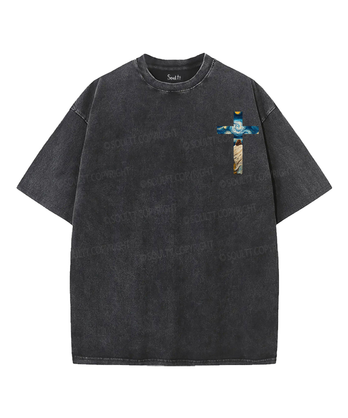 The Lord Is My Shepherd Double Sided Unisex Washed Christian T-shirt Style007 Hoodie, Sweatshirt | CiraTrend.com (Image 2)