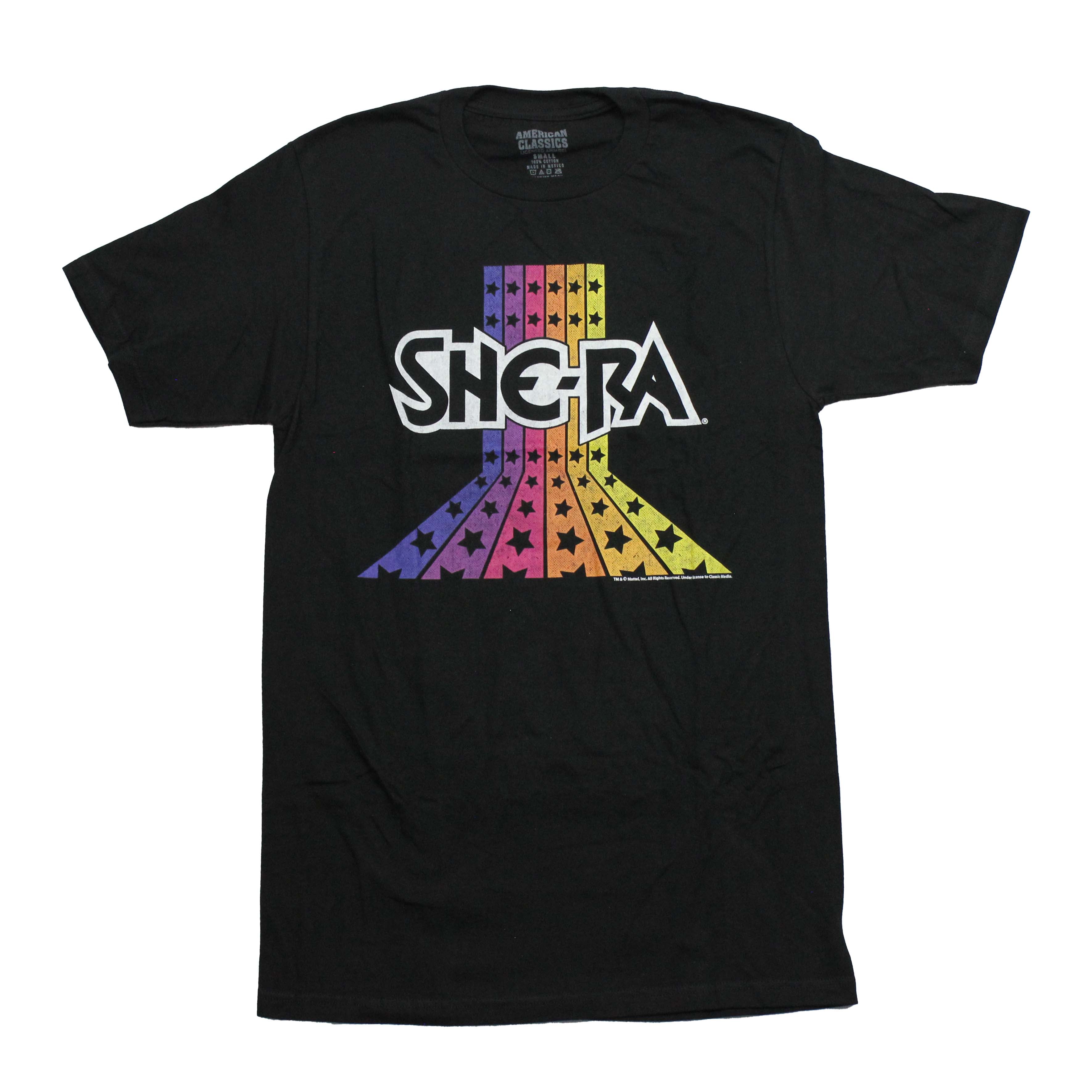 Shera Mens T-Shirt - Name Logo Across Colorful Star Stripes Hoodie, Sweatshirt | CiraTrend.com