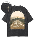 He Left 99 Double Sided Washed Christian Style002 T-Shirts, Hoodie, Sweatshirt