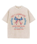 She's a Good Girl Unisex Washed Christian T-shirt Hoodie, Sweatshirt | CiraTrend.com (Image 1)