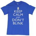 Dr Who Mens T-Shirt  - Keep Calm and Dont Blink with Tardis Image Hoodie, Sweatshirt | CiraTrend.com