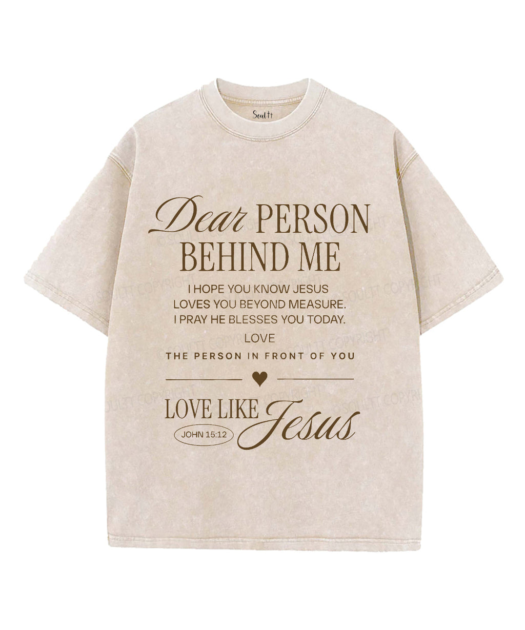 Love Like Jesus Unisex Washed Christian T-shirt Style003 Hoodie, Sweatshirt | CiraTrend.com (Image 3)