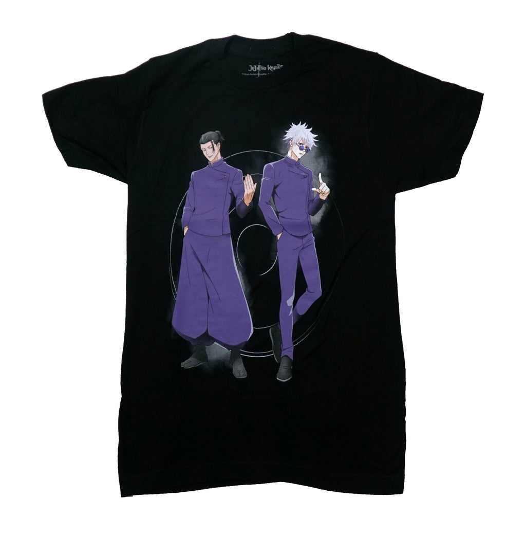 Jujutsu Kaisen Mens T-Shirt -Suguru and Gojo Side by Side Symbols on Back Hoodie, Sweatshirt | CiraTrend.com (Image 1)
