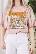 Desert Vibes Cowboys Mineral Graphic Long Crop Top