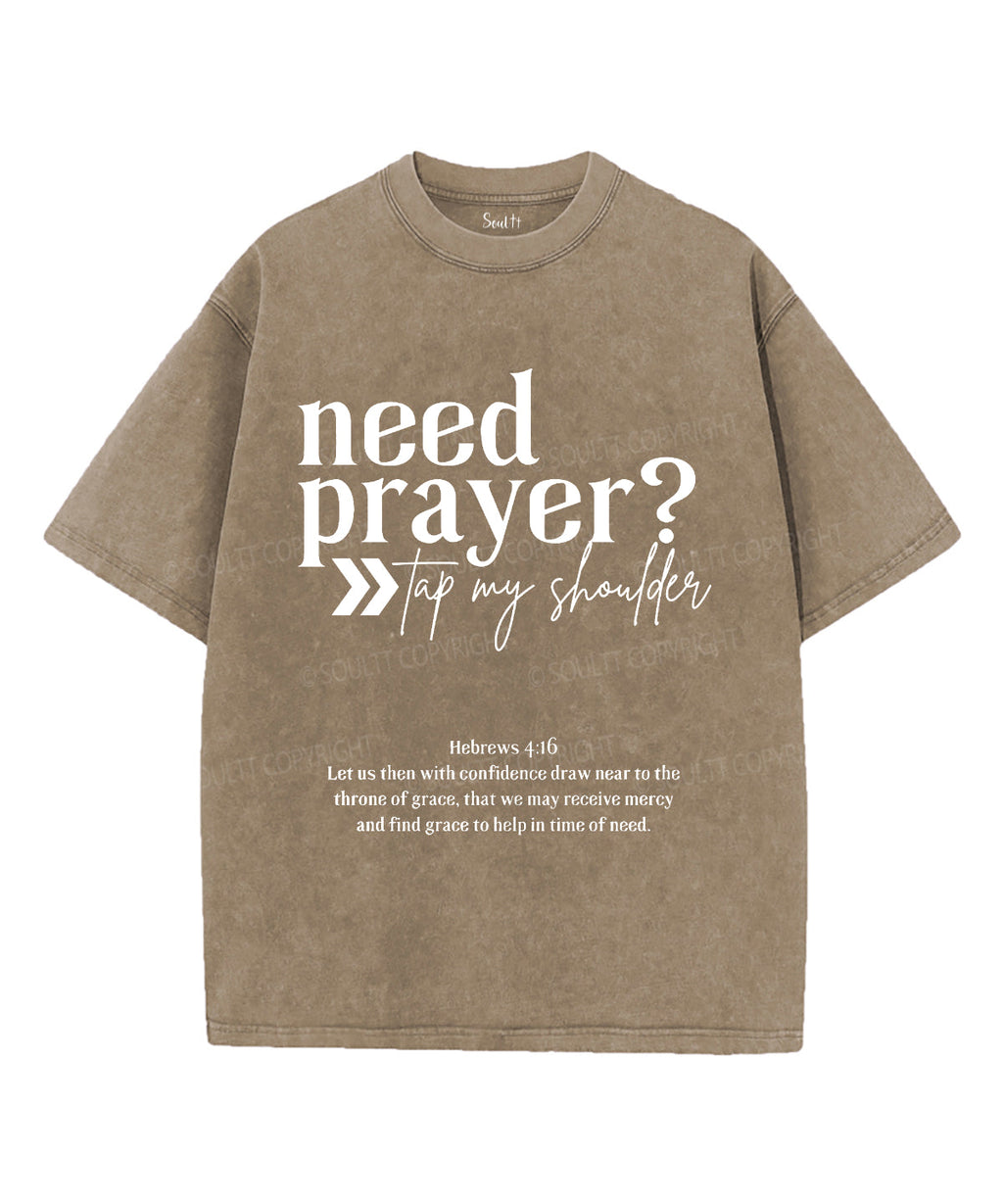 Need Prayer Unisex Washed Christian T-shirt Hoodie, Sweatshirt | CiraTrend.com (Image 5)