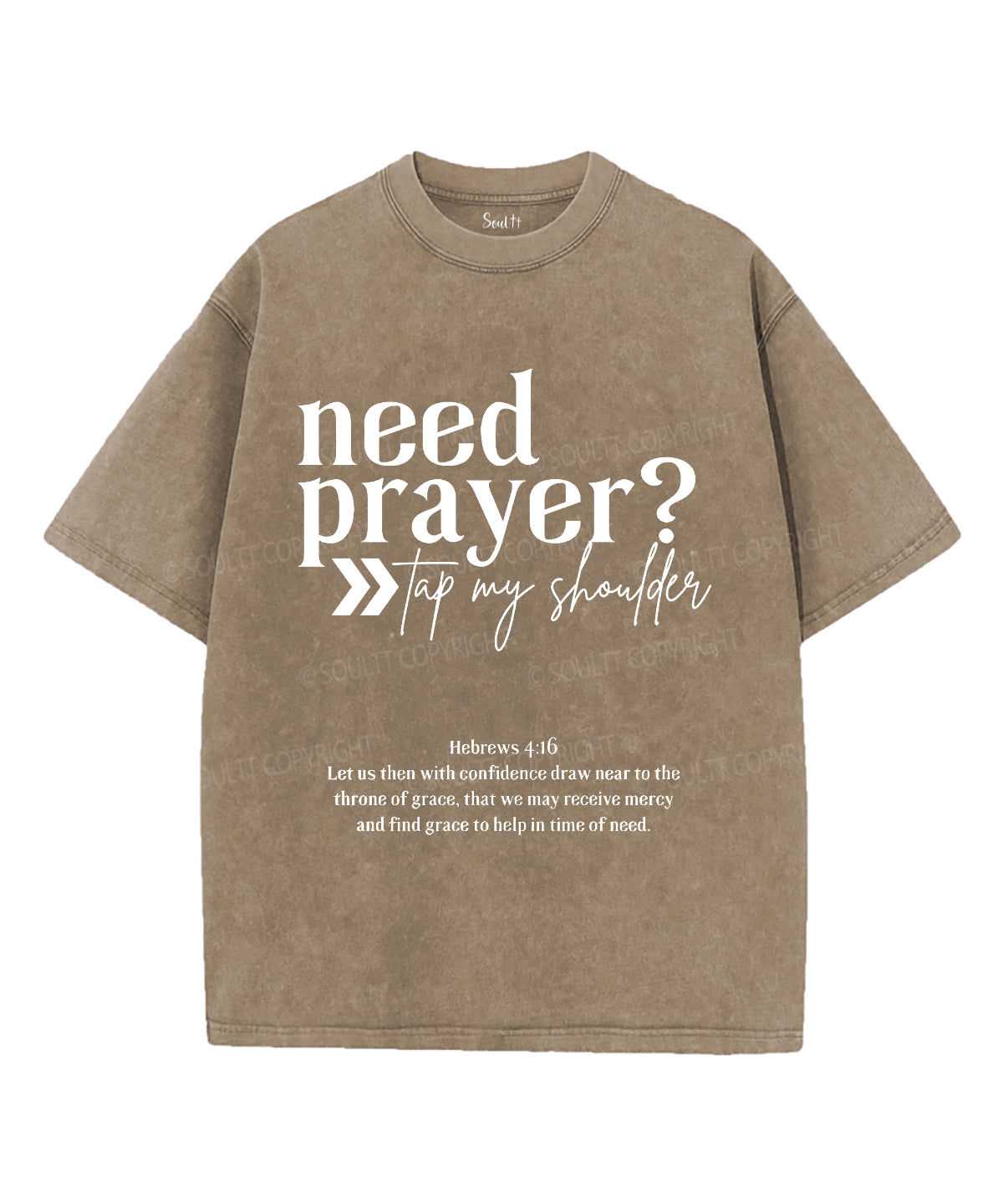 Need Prayer Unisex Washed Christian T-shirt Hoodie, Sweatshirt | CiraTrend.com (Image 5)