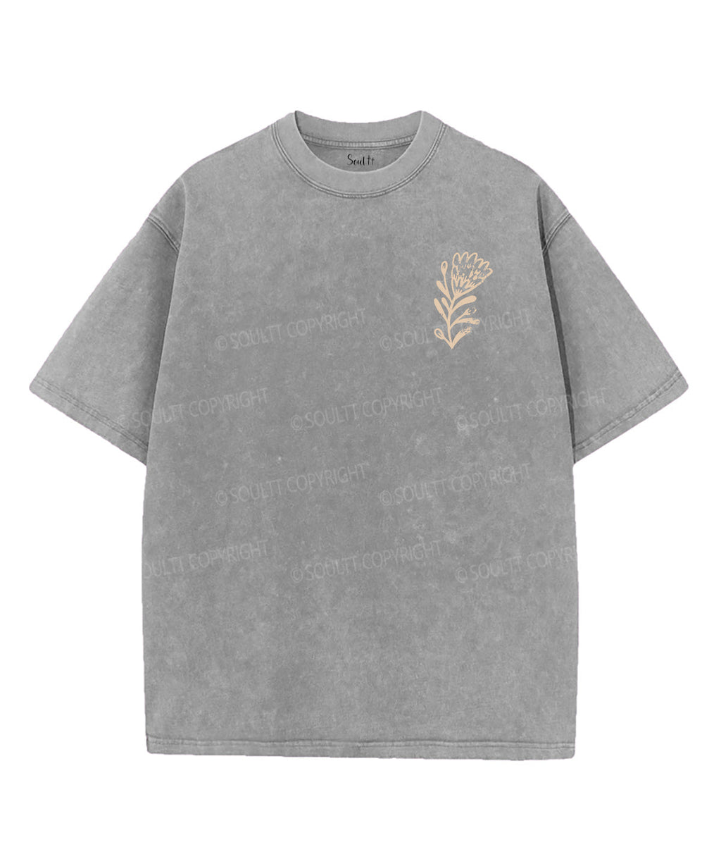 Give Thanks For The Lord Double Sided Unisex Washed Christian T-shirt Hoodie, Sweatshirt | CiraTrend.com (Image 4)