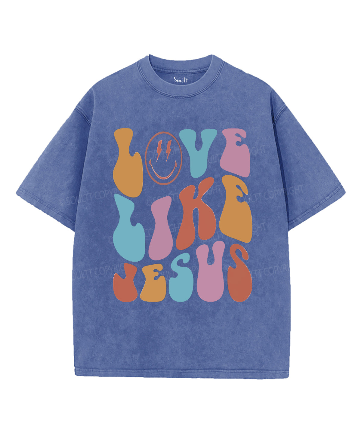 Love Like Jesus Unisex Washed Christian T-shirt Style002 Hoodie, Sweatshirt | CiraTrend.com (Image 4)
