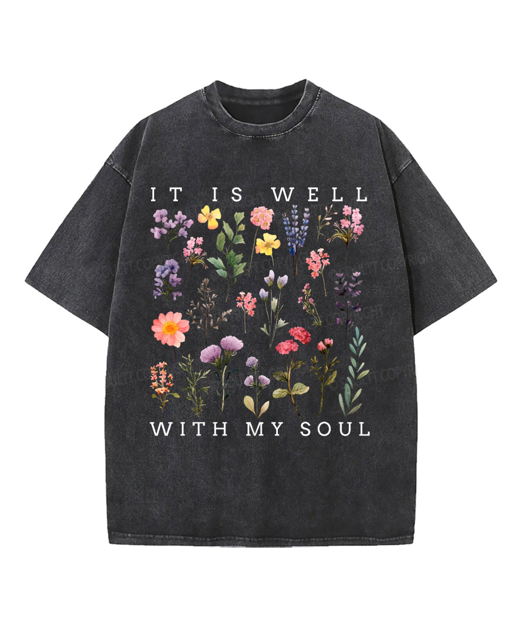 It Is Well With My Soul Washed Christian T-shirt Style023 Hoodie, Sweatshirt | CiraTrend.com (Image 2)