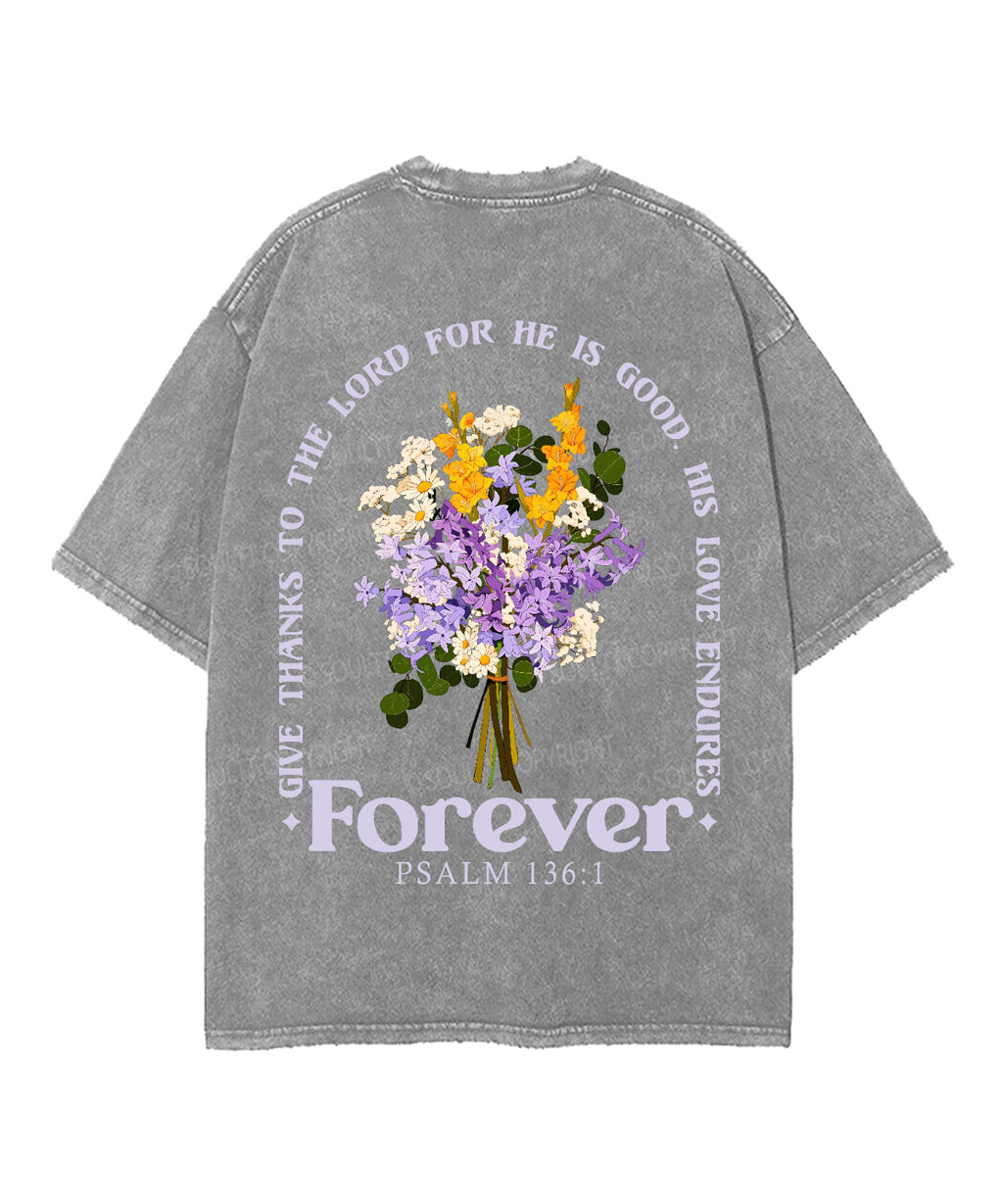 His Love Endures Forever Double Sided Unisex Washed Christian T-shirt Style003 Hoodie, Sweatshirt | CiraTrend.com (Image 5)