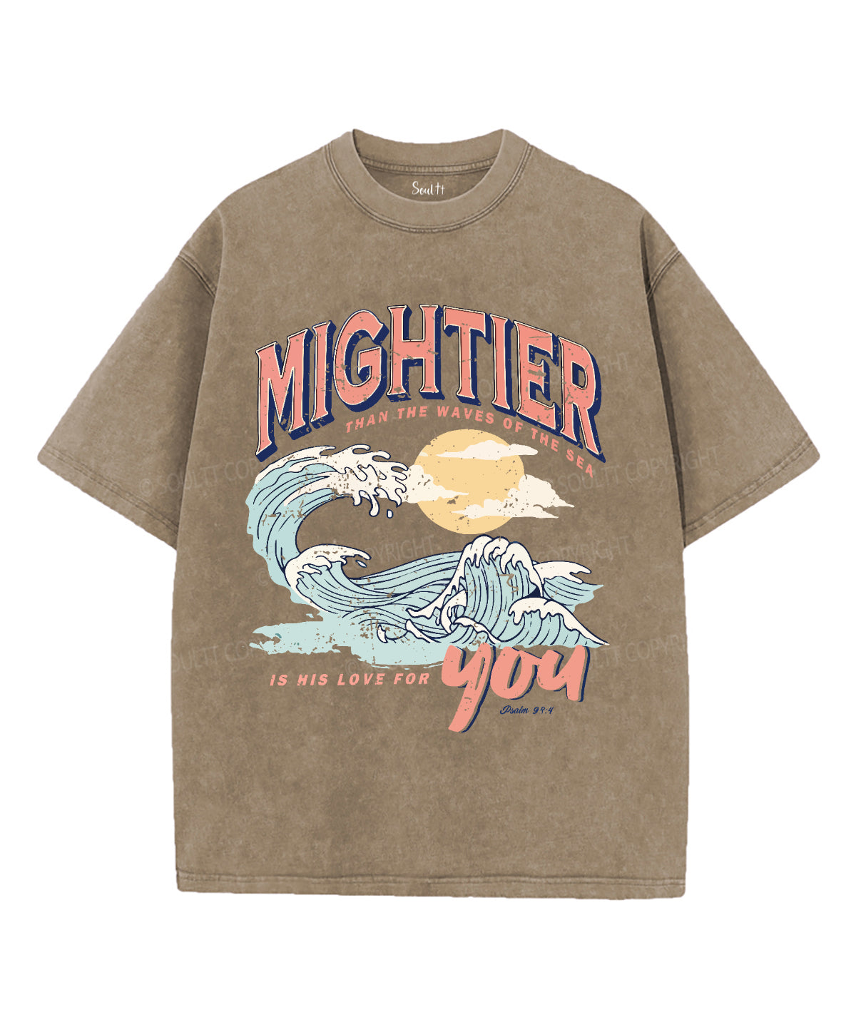 Mightier Than The Waves Washed Christian T-shirt Hoodie, Sweatshirt | CiraTrend.com (Image 4)