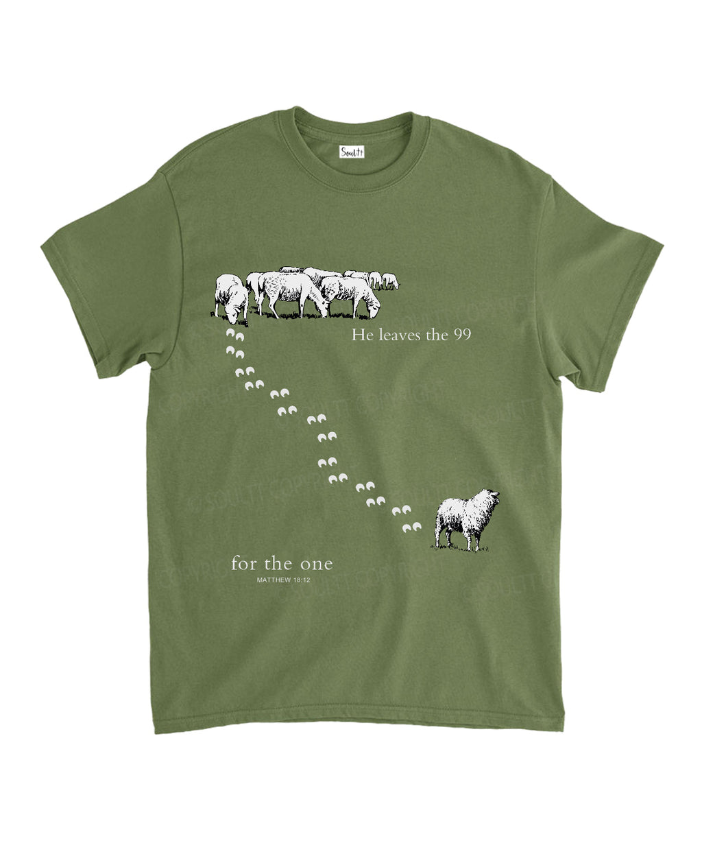 He Leaves The 99 Unisex Cotton Christian T-Shirt Hoodie, Sweatshirt | CiraTrend.com (Image 5)