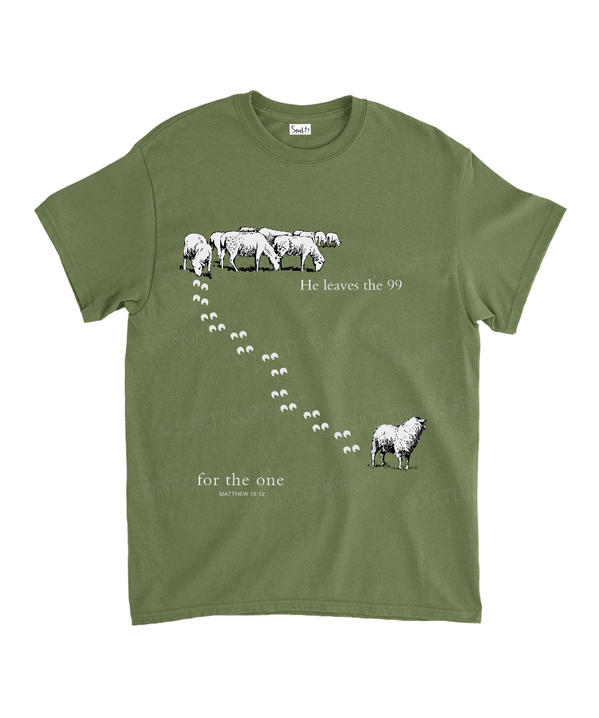 He Leaves The 99 Unisex Cotton Christian T-Shirt Hoodie, Sweatshirt | CiraTrend.com (Image 5)
